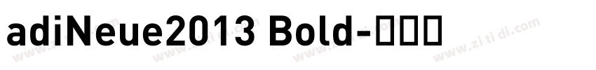 adiNeue2013 Bold字体转换